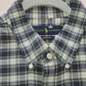 Ralph Lauren Polo Mens Custom Fit Plaid Long Sleeve Button Down Shirt XXL